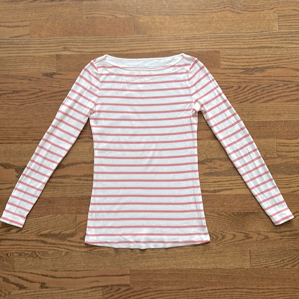 Gap striped boatneck long sleeve